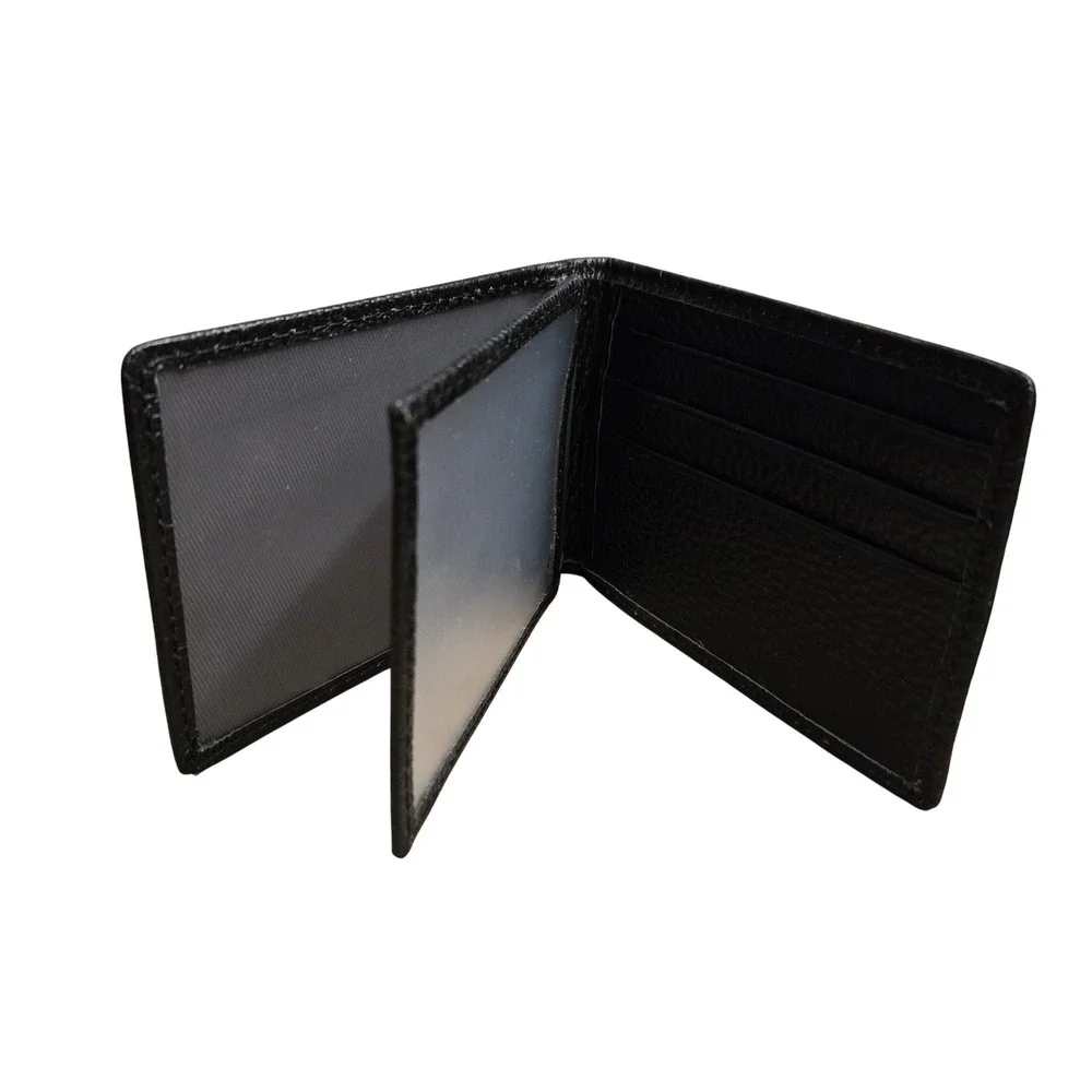 Crocodile Bifold Wallet Black 3D Embossed Crocodile Accessory #1447